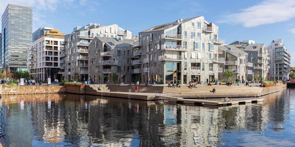An Elegant And Modern Apartment In Bjorvika Oslo Exterior foto